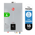Calefont 18 litros Gas licuado Tiro forzado Rheem