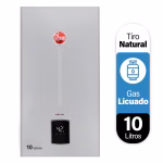 Calefont 10 litros Gas licuado Tiro Natural Rheem