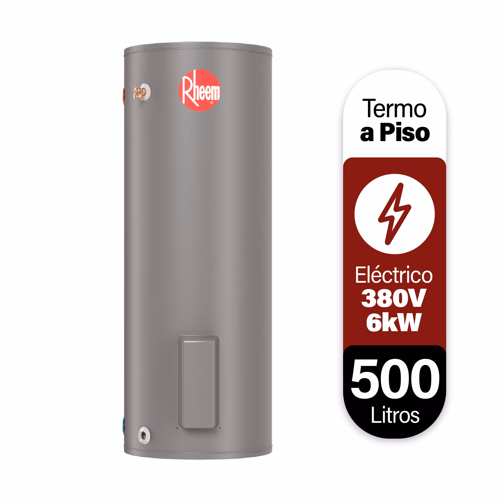 500l Termo eléctrico de piso 500 litros 380V 6kW Rheem - Imagen 1