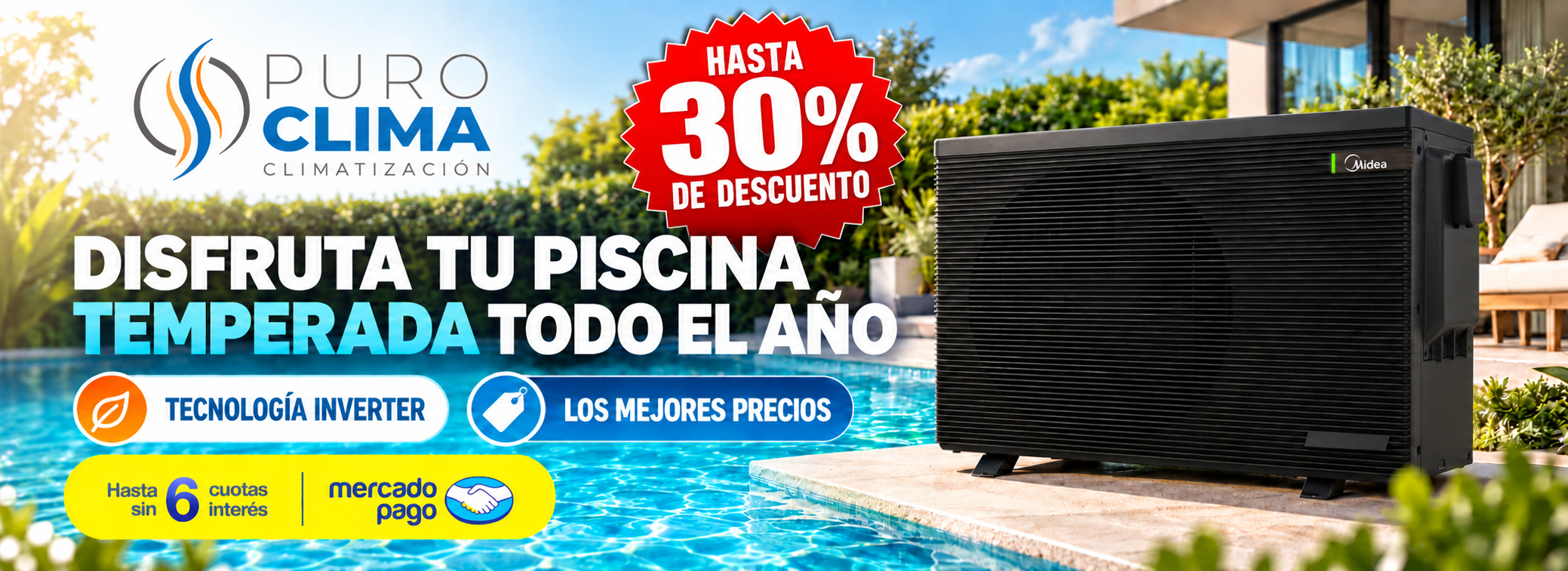 Hasta 30% de descuento en Puro Clima